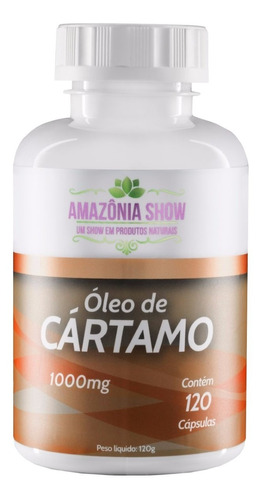 Oleo De Cartamo 120 Capsulas De 1000mg Amazonia Show