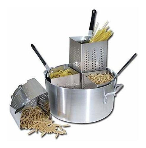 Olla De Pasta Comercial De Aluminio 20 Qt.