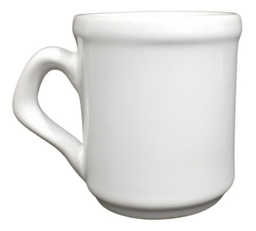 Imagen 2 de 8 de Jarrito Cafe Doble Pocillo Taza Porcelana Blanca X12 Uni.