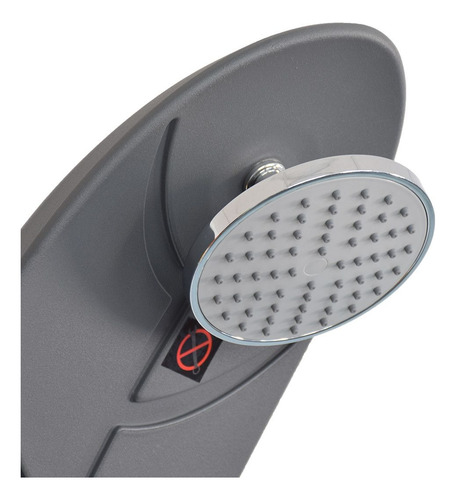 Ducha Solar Vulcano Para Piscina Mod Hoja Color Gris 104012