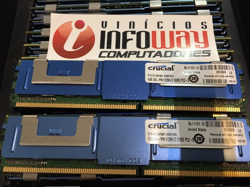 Imagem 8 de 9 de Memoria Fb-dimm 4gb 667mhz Pc2-5300f Apple Mac Pro A1186