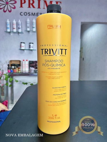 Kit Trivitt 2 Shampoo 1l E 1 Mascara Hidratação 1kg Itallian