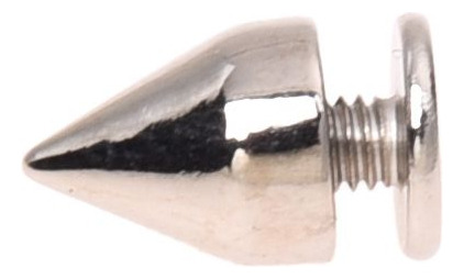 50 Piezas De Tela De Cuero Con Forma De Cono De Metal Con Fo