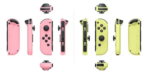Joy Con Controllers Pastel L Pink R Yellow Nintendo Switch