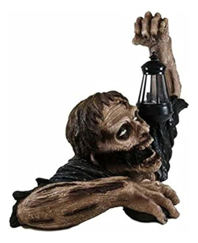 Decoração De Resina De Lanterna Zumbi De Halloween