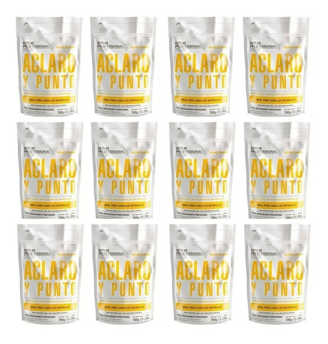 Kit 12 Issue Polvo Decolorante Active Classic Aclaro Natural