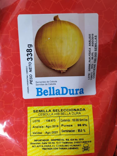 Cebolla Sakata Bella Dura F1