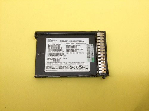 Hpe Samsung Sm863a 480gb Sata 6gb/s Mixed Use 2.5in Sc S Ddc