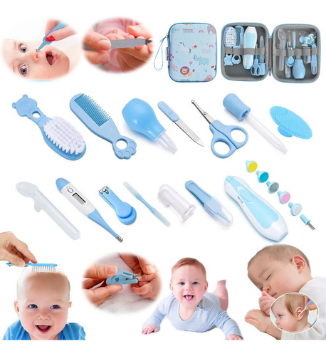 Juego De 20 Termómetros Para El Cuidado De Las Uñas Baby Car Color Azul