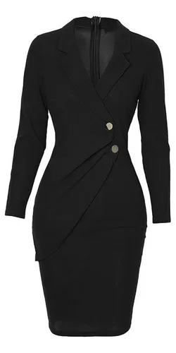 Vestido negro abajo de la rodilla sale
