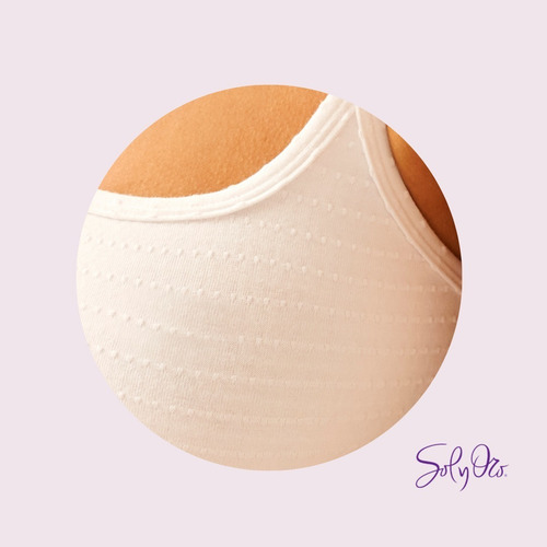 Imagen 4 de 5 de Top De Algodon C/ Lycra Plumeti Sol Y Oro 66911sy