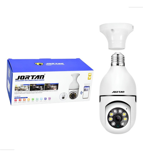 Câmera Lampada Espiã Ip Segurança Wifi Giratória 360o Yoosee