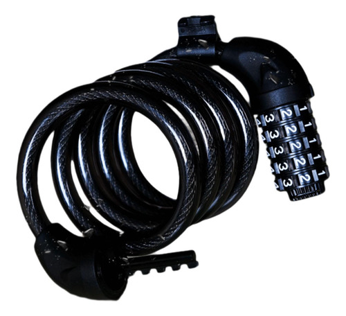 De Combinación Para Bicicleta, De Cable Negro De 3,9 Pies