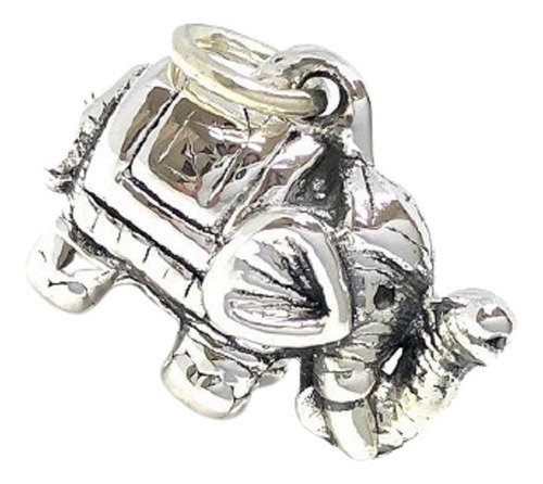 Dije Inflado Elefante Pequeño 20mm De Plata 925 Inf 024