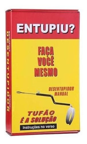 Desentupidor Tufão Aço 5m Tanque Ralo Pia Cozinha Banheiro