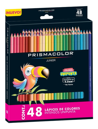 Imagen 1 de 7 de Colores Prismacolor Junior Redondos Caja X48 Punta 4mm