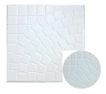 Comprar Molde Baldosas Baldosones 40 X 40  Adoquin Curvo Rueda Chica