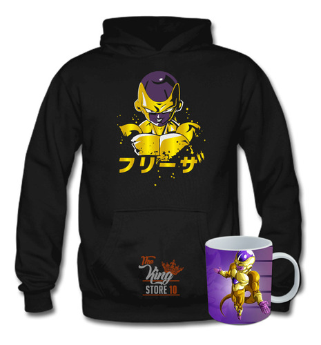 Poleron + Taza, Golden Freezer, Villano, Dragon Ball / The King Store