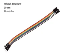 Comprar Cable Dupont Macho-hembra 20 Pines 20 Cm Protoboard Arduino