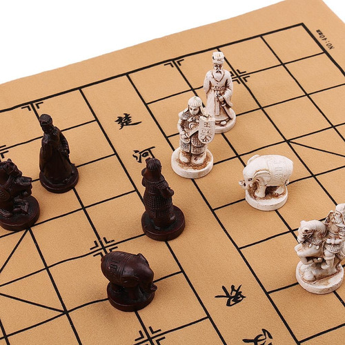 15,75x8,66x2,01 Pulgadas Tablero de ajedrez Chino Educativo Xiangqi para Piezas de Madera Jugadores de F Fityle Tablero de ajedrez de Madera Xiangqi Tradicional clásico sin Piezas