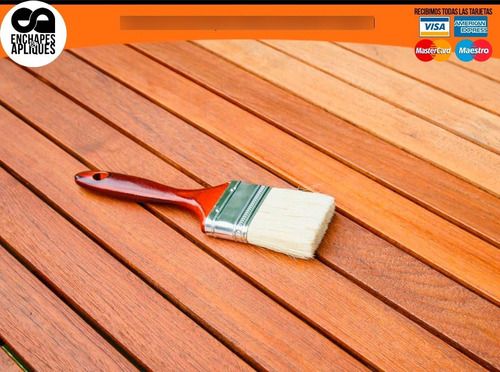 Imagen 4 de 6 de Laca Base Agua Para Madera - Brillante - L a $8200