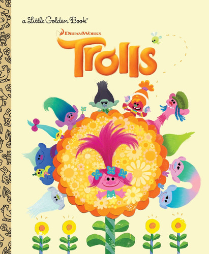 Libro Versión En Ingles Trolls Little Golden Book