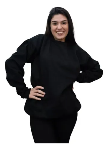 Moletom feminino preto mercado livre sales