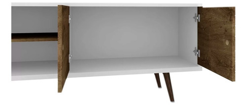 Rack Tv 70 Onix Blanco Rustico