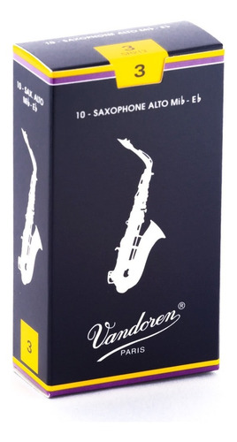 Caja De 10 Cañas Vandoren Saxo Alto Tradicionales Fuerza #3