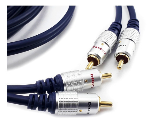 Cable De Audio Rca 2x2 Rojo Blanco 90cms