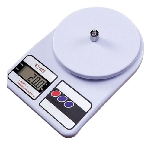 Balança Digital Alta Precisão Cozinha 10kg Alimento Capacidade máxima 10 kg Cor Branco