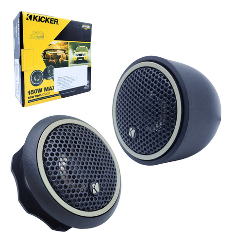 1 Par De Tweeters 3/4 50w Rms Color Negro Kicker Cst20