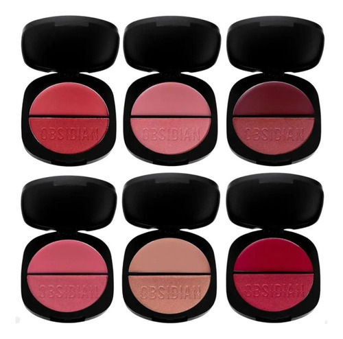 Blush Duo Gemini Linha Obsidian Da Ruby Rose Cor Og06