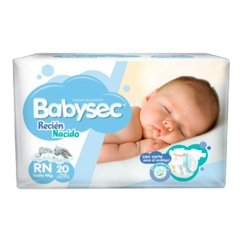 Babysec Premium Pañales Recién Nacido X 20 Unidades