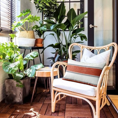 Conjunto De 2 Fundas De Almohada De Lino Estilo Granja Para