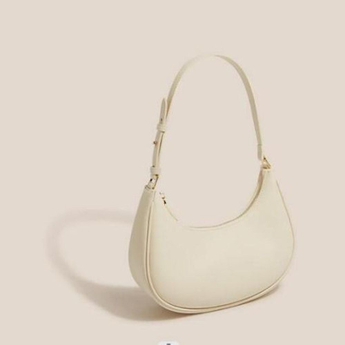 Bolso Bandolera De Cuero Pu, Color Sólido, Para Mujer