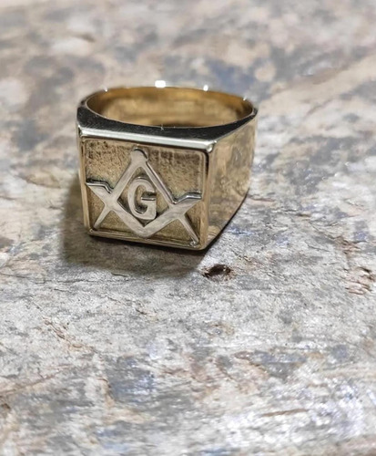 Fabricação De Anel Maçônico Ouro 18k 13 Gramas