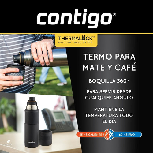 Termo Contigo 2070898 de acero inoxidable 1.1L