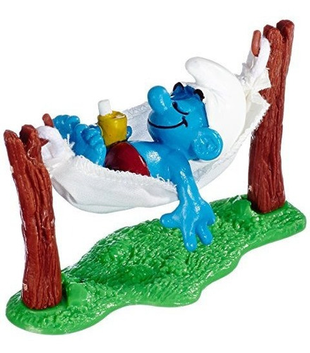 Schleich Smurf En Hamaca Juguete Figura.