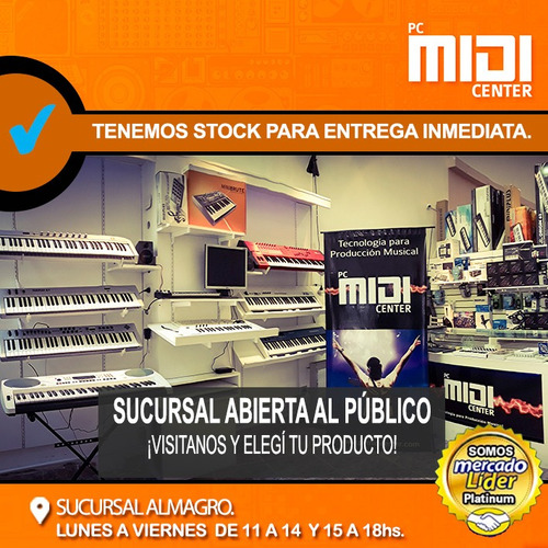 Imagen 8 de 10 de Midiplus Ak490 Teclado Controlador Midi 49 Teclas Sensitivo