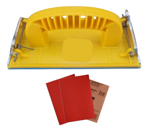 Suporte Manual Para Lixa De Parede Piso 18,5x8,5cm Base Eva