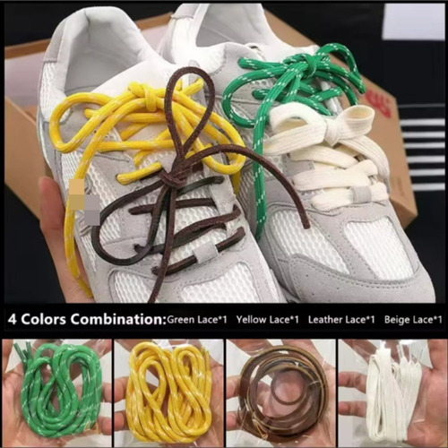 Juego De 4 Cordones Planos Redondos Para Bricolaje, Retro De