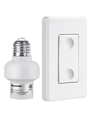 Dewenwils Remote Control Light Bulb Socket, Wireless Light S