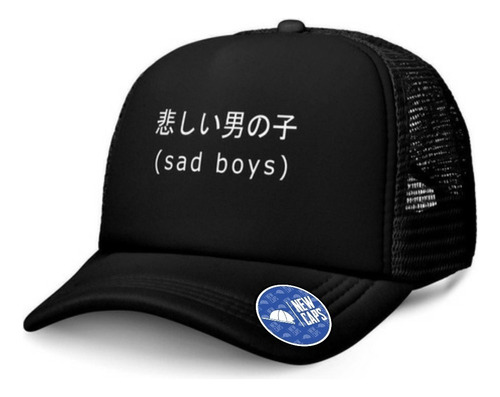 Gorra Trucker Letras Japonesas Sad Boys Hip Hop Trap #rap Nc