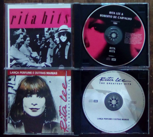 2x Cd Rita Lee Rita Hits 1a Ed 1995 + Lança Perfume E Outras