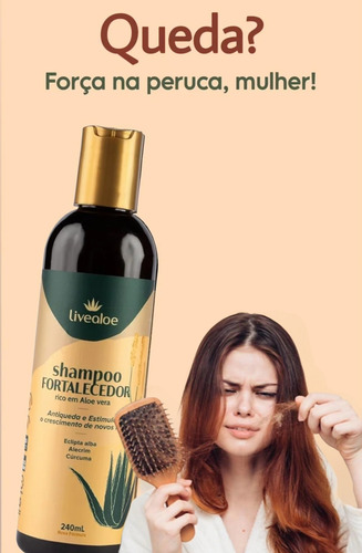 Shampoo Fortalecedor Rico Em Aloe Vera 240ml