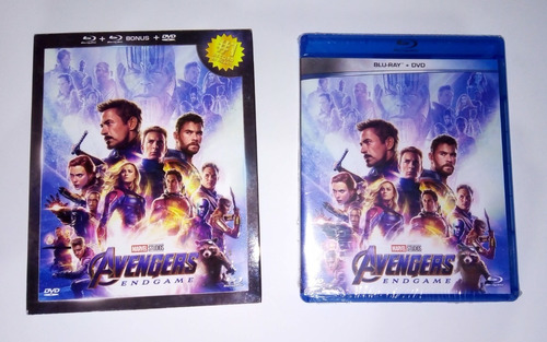 Avengers Endgame - 2 Bluray+ Dvd Vengadores Marvel - C*f