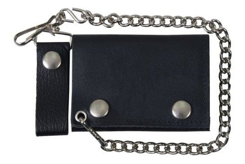 Cartera Negra Con Cadena 4  Classic