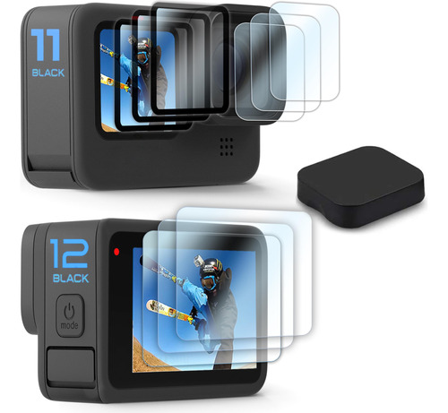 Fitstill Paquete De 3 Protectores De Pantalla Para Go Pro He