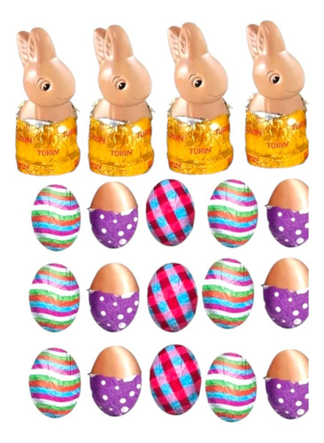 Chocolates Pascua Turín Conejitos Y Huevos Easter Eggs